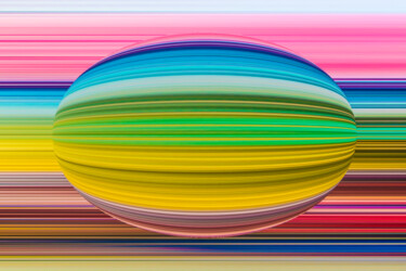 Arts numériques intitulée "Spherical sunset" par Gaudi .C, Œuvre d'art originale, Travail numérique 2D