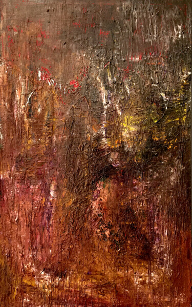 Painting titled "HAPPINESS IS EASY V…" by Martin Ecker, Original Artwork, Oil