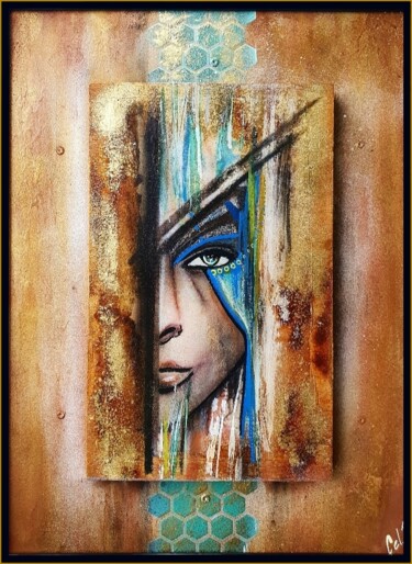 Peinture intitulée ""Universe"" par Cel . B, Œuvre d'art originale, Acrylique Monté sur Panneau de bois
