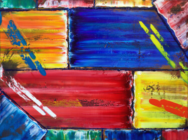 Schilderij getiteld "Encroachment" door Preston M. Smith (PMS), Origineel Kunstwerk, Olie