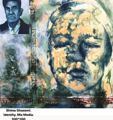 绘画 标题为“Identity 9” 由Shima Ghasemi, 原创艺术品, 丙烯