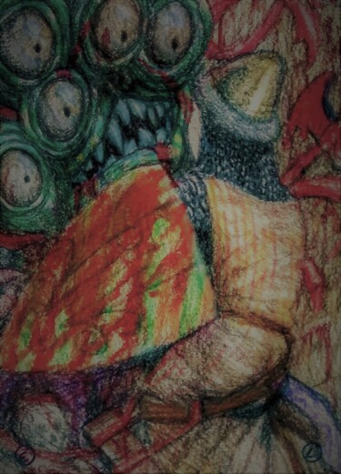 Dessin intitulée "That "No Man" is I" par Edwin Loftus, Œuvre d'art originale, Pastel
