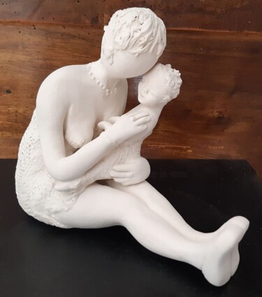 174_DUO TENDRESSE *** 雕塑 标题为“174_DUO TENDRESSE *…” 由L'Atelier De Nanou, 原创艺术品, 兵马俑