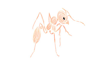 数字艺术 标题为“Ant” 由Ferhat Korkmazcan, 原创艺术品, 2D数字工作