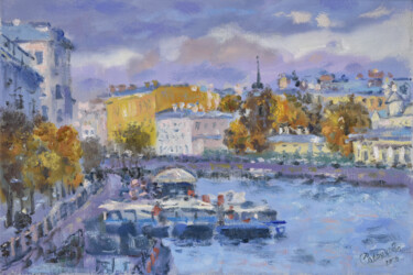 Painting titled "Petersburg Painting…" by Natalya Savenkova, Original Artwork, Oil