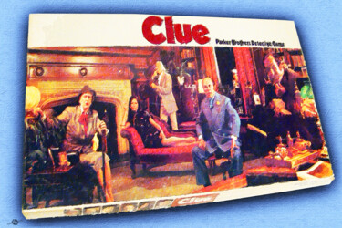 拼贴 标题为“Clue Board Game Pai…” 由Tony Rubino, 原创艺术品, 丙烯 安装在木质担架架上