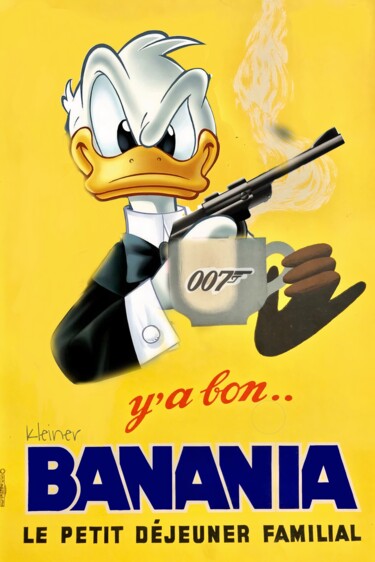 绘画 标题为“y a bon y a 007” 由Dominique Kleiner, 原创艺术品, 数字油画