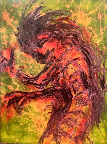 Escaped Schilderij getiteld "Escaped" door Séverine Pilloud (SEVE Art Visions), Origineel Kunstwerk, Acryl