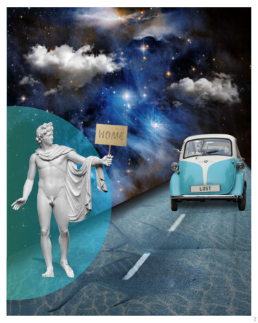 数字艺术 标题为“Statue Apollo Belve…” 由Pia Valentin Sørensen, 原创艺术品, 照片蒙太奇