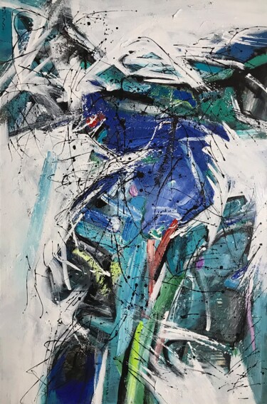Painting titled "The shade of emotio…" by Tung Duc Pham, Original Artwork, Acrylic