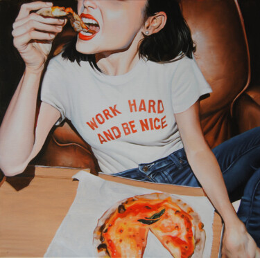 绘画 标题为“"Work hard"” 由Daniel García, 原创艺术品, 油