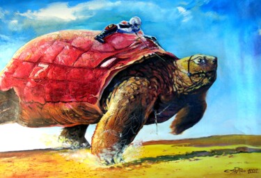 绘画 标题为“"Париж-Дакар"” 由Roman Siabro, 原创艺术品, 油