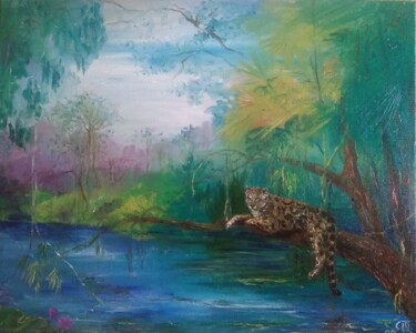 「"Amazone"」というタイトルの絵画 Sergiy Tsymbalovによって, オリジナルのアートワーク, オイル