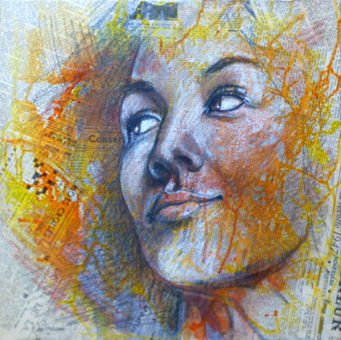 Painting titled "EMMA1" by Bernard Des Roseaux, Original Artwork, Ink