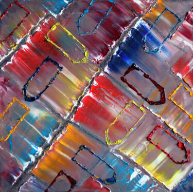Schilderij getiteld "Living On The Edge" door Preston M. Smith (PMS), Origineel Kunstwerk, Olie
