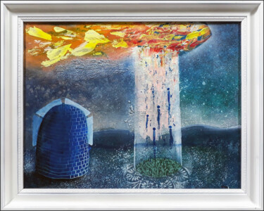 Peinture intitulée "#176 "Abducted"" par Gwoo Milord, Œuvre d'art originale, Acrylique Monté sur Panneau de bois