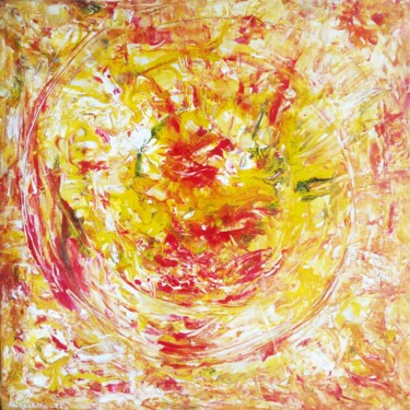 Sun of Litha 绘画 标题为“Sun of Litha” 由Selena Sashina, 原创艺术品, 丙烯 安装在木质担架架上