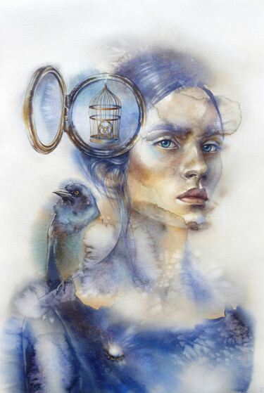 I can become everything if I want 绘画 标题为“I can become everyt…” 由Tatiana Sereda, 原创艺术品, 水彩