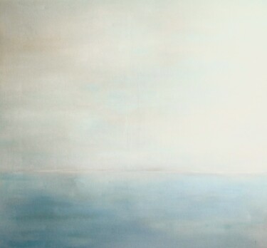Pintura titulada "ciel immense" por Christine Sutter, Obra de arte original, Oleo Montado en Bastidor de camilla de madera