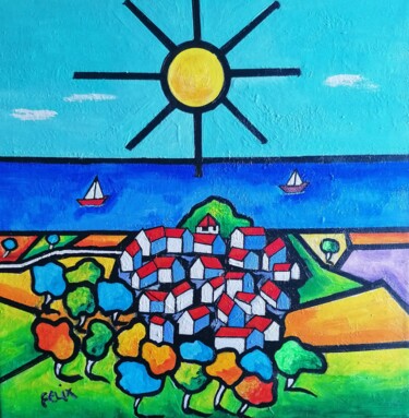 Peinture intitulée "El rinconcito" par Marc Felix, Œuvre d'art originale, Acrylique Monté sur Châssis en bois