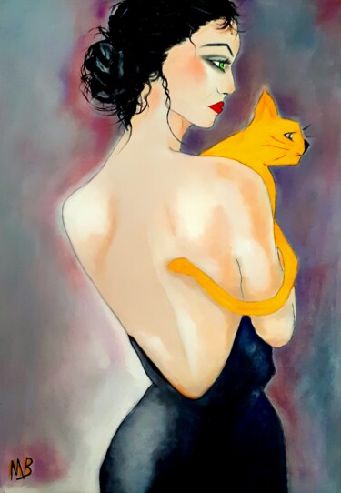 Peinture intitulée "Où est la souris ve…" par Marie Bony, Œuvre d'art originale, Acrylique Monté sur Châssis en bois
