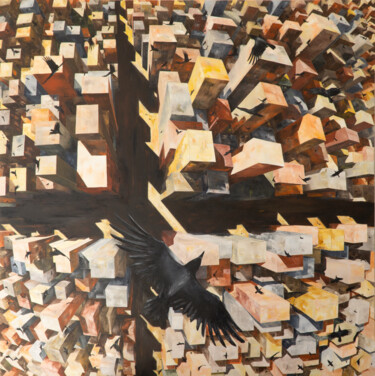 Crossroads Peinture intitulée "Crossroads" par Adnan Avni, Œuvre d'art originale, Huile