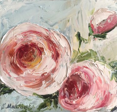Oil painting "Peonies 1" Ζωγραφική με τίτλο "Oil painting "Peoni…" από Sveta Makarenko, Αυθεντικά έργα τέχνης, Λάδι