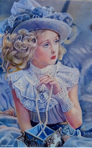 Peinture intitulée "Princesse" par Djamel Baouali, Œuvre d'art originale, Huile