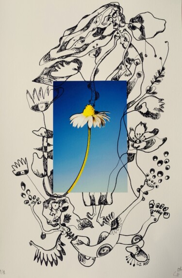 Fotografie getiteld "Déesse ensoleillée" door Liz Mosa, Origineel Kunstwerk, Digitale fotografie