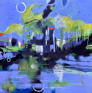 Peinture intitulée "Au bord de la riviè…" par Nadine Falguieres (NADI), Œuvre d'art originale, Acrylique