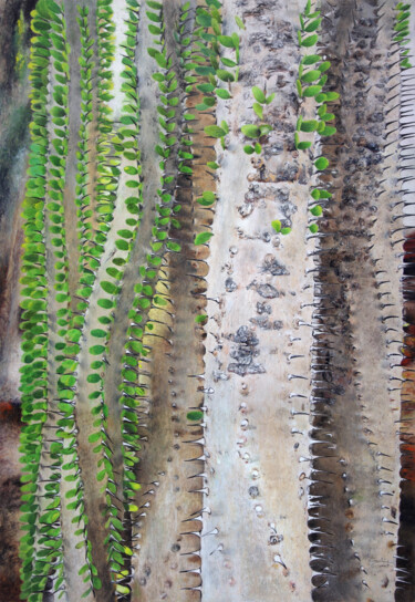 Drawing titled "Ondulations sur la…" by Émeline Garet, Original Artwork, Pastel