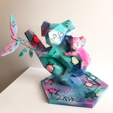 Sculpture titled "Sculpture Koala pop…" by Pvettese, Original Artwork, Spray paint
