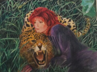 Peinture intitulée "LES DEUX AMIS…" par Jacques Tafforeau, Œuvre d'art originale, Aquarelle