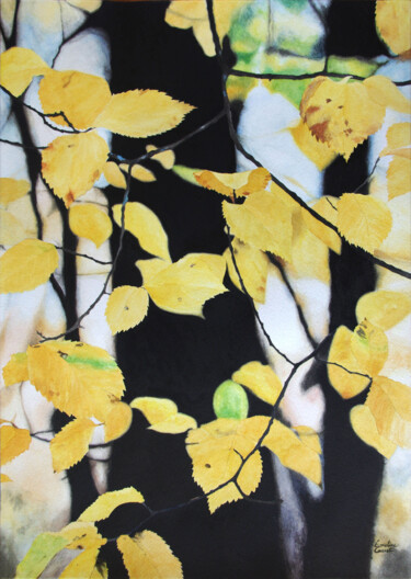 图画 标题为“Lumières d'octobre” 由Émeline Garet, 原创艺术品, 水彩