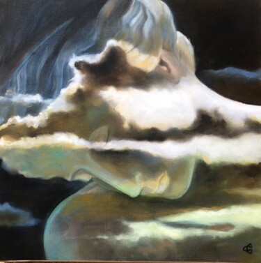 Peinture intitulée "A la Porte des Song…" par Catherine Chesneau, Œuvre d'art originale, Huile Monté sur Châssis en bois
