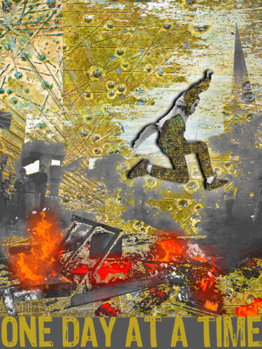 Collages titled "Sober Sobriety Reco…" by Tony Rubino, Original Artwork, Collages Mounted on Wood Stretcher frame