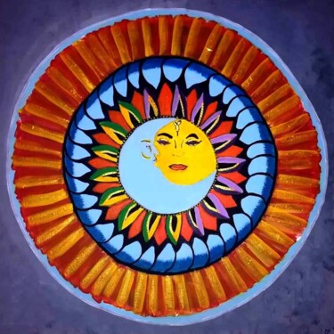 Peinture intitulée "la maternité" par Angélique Marchese, Œuvre d'art originale, Acrylique Monté sur Châssis en bois