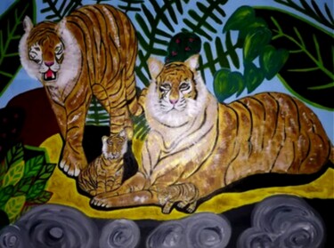 Peinture intitulée "la puissance de la…" par Angélique Marchese, Œuvre d'art originale, Acrylique Monté sur Châssis en bois