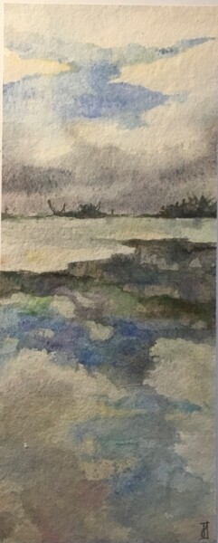 제목이 "eau"인 미술작품 Lautiard로, 원작, 수채화