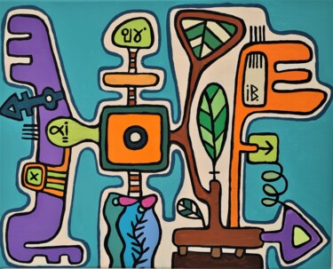 绘画 标题为“The art of making a…” 由Inke Bemelmans, 原创艺术品, 丙烯
