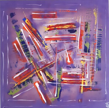 Mikado Peinture intitulée "Mikado" par Nadège Dubreuil, Œuvre d'art originale, Acrylique