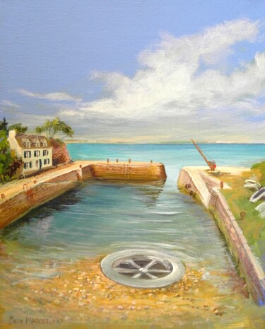 Ce Port-Lay de l'Île de Groix, premier tableau 绘画 标题为“Ce Port-Lay de l'Îl…” 由Applestrophe, 原创艺术品, 丙烯