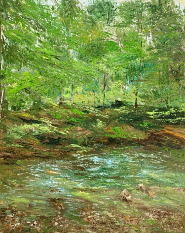 Freshness of greenery Ζωγραφική με τίτλο "Freshness of greene…" από Lusie Schellenberg, Αυθεντικά έργα τέχνης, Λάδι