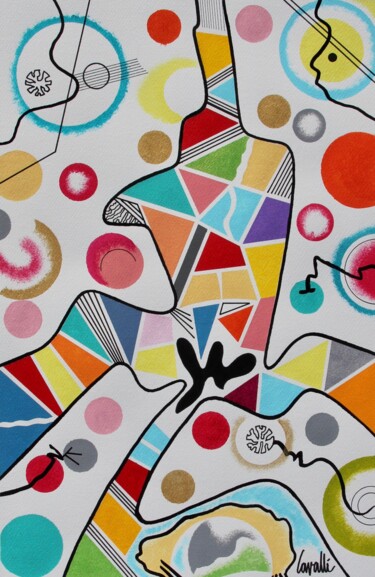 Dessin intitulée "22039 Forza" par Pascal Cavalli, Œuvre d'art originale, Acrylique