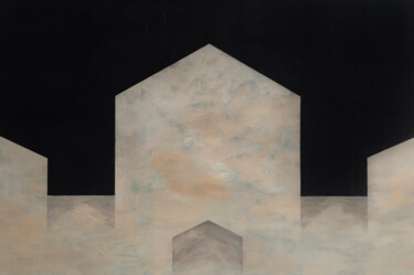 绘画 标题为“Synagogue” 由Robert Kańtoch, 原创艺术品, 丙烯 安装在木质担架架上