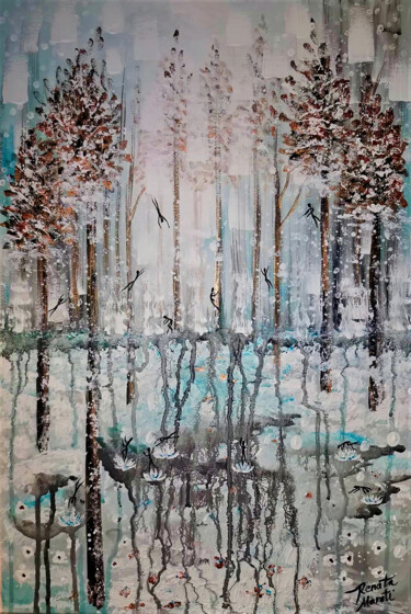 绘画 标题为“ICE FOREST SPIRITS” 由Renata Maroti, 原创艺术品, 丙烯