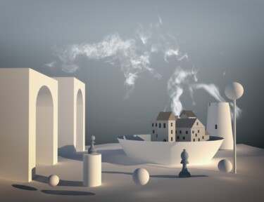 Цифровое искусство под названием "Illusion-3" - Eugene Pitenin, Подлинное произведение искусства, 2D Цифровая Работа