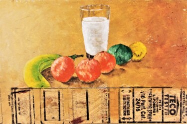 绘画 标题为“Still life with Mil…” 由Timothy Seery, 原创艺术品, 粉彩 安装在木板上