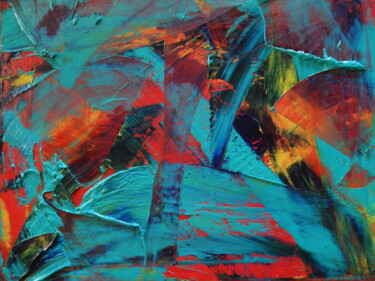 Painting titled "magic" by William Birdwell, Original Artwork, Oil Mounted on Wood Stretcher frame