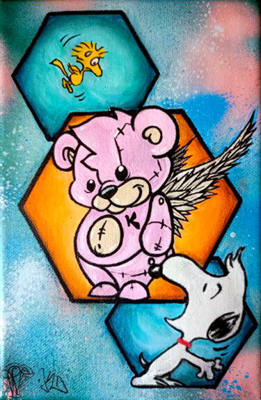 绘画 标题为“Peinture street art…” 由Pvettese, 原创艺术品, 丙烯